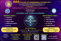 TECHFUSION 2K24 Technical Symposium Poster